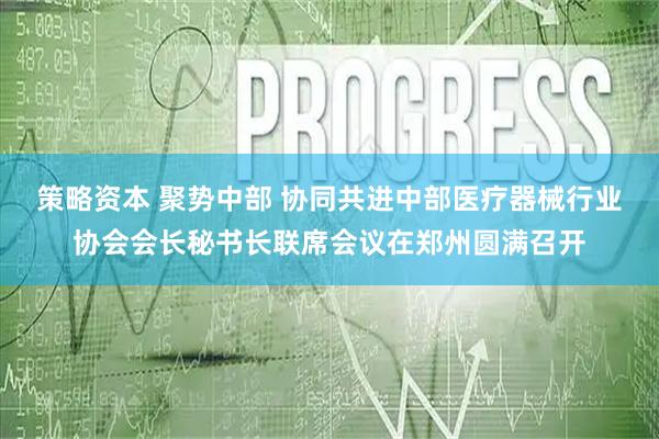 策略资本 聚势中部 协同共进中部医疗器械行业协会会长秘书长联席会议在郑州圆满召开